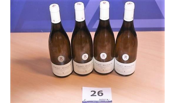 4 flessen à 75cl witte wijn DOMAINE BOHRMANN, Saint-Romain, Clos sous le Château Monopole, 2017